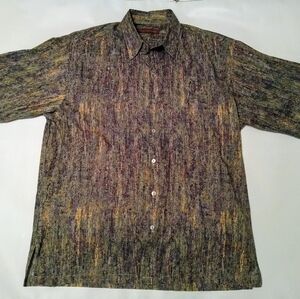 Tori Richard Hawaiian Aloha Shirt Men's Medium Short Sleeve Cotton Lawn